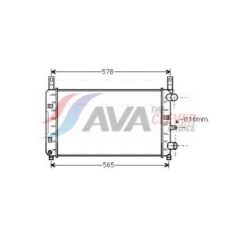 Radiateur, refroidissement du moteur AVA QUALITY COOLING OEM 89FB8005AE