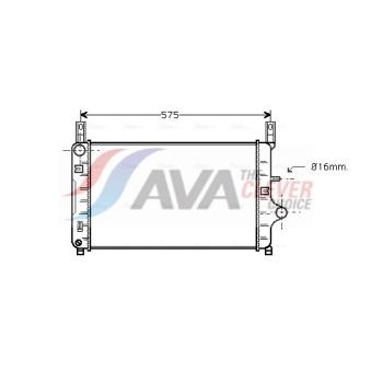 Radiateur, refroidissement du moteur AVA QUALITY COOLING OEM 6176983