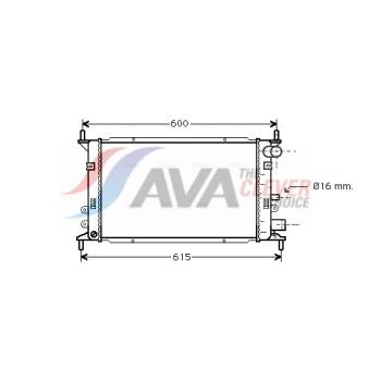 Radiateur, refroidissement du moteur AVA QUALITY COOLING OEM 6616482
