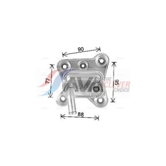 Radiateur d'huile AVA QUALITY COOLING OEM 1212740