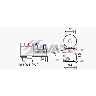 Boîtier, filtre à huile AVA QUALITY COOLING OEM 1420678