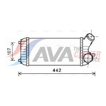 Intercooler, échangeur AVA QUALITY COOLING FD4472