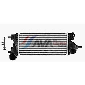 Intercooler, échangeur AVA QUALITY COOLING FD4662