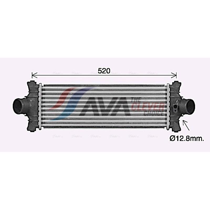 Intercooler, échangeur AVA QUALITY COOLING FD4677 - Visuel 1