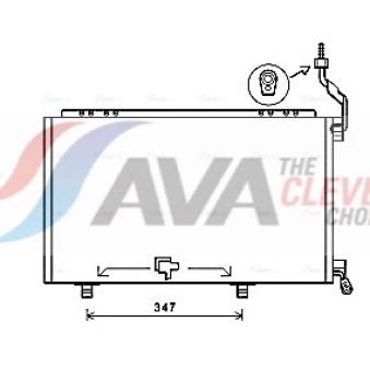 Condenseur, climatisation AVA QUALITY COOLING FD5606