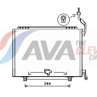 Condenseur, climatisation AVA QUALITY COOLING OEM 1818911