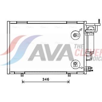 Condenseur, climatisation AVA QUALITY COOLING OEM 5264068 Condenseur, climatisation AVA QUALITY COOLING OEM 5264068