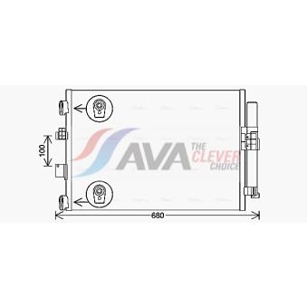 Condenseur, climatisation AVA QUALITY COOLING OEM 1907402 Condenseur, climatisation AVA QUALITY COOLING OEM 1907402