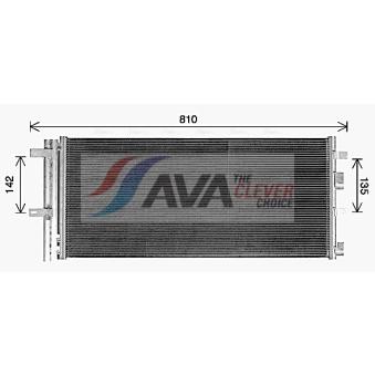 Condenseur, climatisation AVA QUALITY COOLING FD5659D