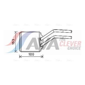 Système de chauffage AVA QUALITY COOLING OEM YC1H18476CA Système de chauffage AVA QUALITY COOLING OEM YC1H18476CA