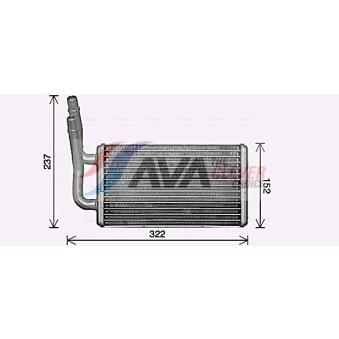 Système de chauffage AVA QUALITY COOLING OEM 6C1118B539AA Système de chauffage AVA QUALITY COOLING OEM 6C1118B539AA