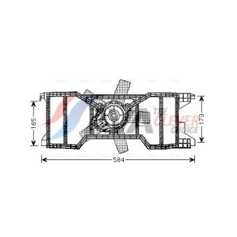 Ventilateur, refroidissement du moteur AVA QUALITY COOLING FD7540