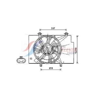Ventilateur, refroidissement du moteur AVA QUALITY COOLING FD7582