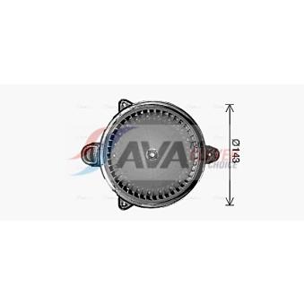 Moteur électrique, pulseur d'air habitacle AVA QUALITY COOLING FD8668