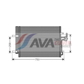 Condenseur, climatisation AVA QUALITY COOLING FDA5428D
