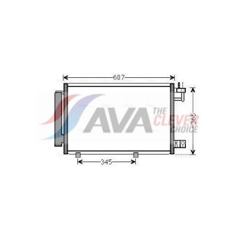 Condenseur, climatisation AVA QUALITY COOLING OEM 1787029