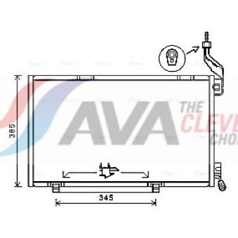 Condenseur, climatisation AVA QUALITY COOLING FDA5590