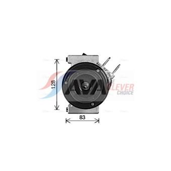 Compresseur, climatisation AVA QUALITY COOLING OEM 5329259