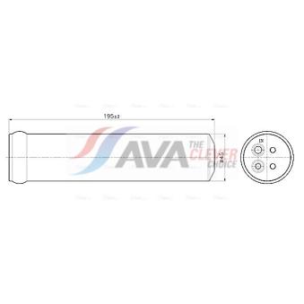 Filtre déshydratant, climatisation AVA QUALITY COOLING FDD711