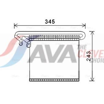 Evaporateur climatisation AVA QUALITY COOLING [FDV491]