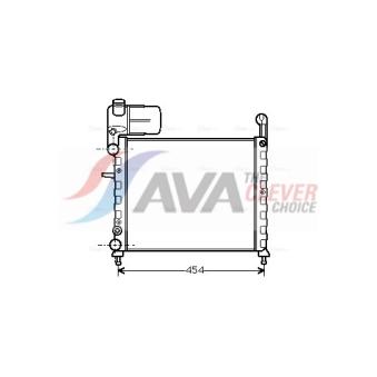 Radiateur, refroidissement du moteur AVA QUALITY COOLING [FT2100]