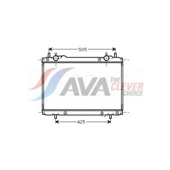 Radiateur, refroidissement du moteur AVA QUALITY COOLING FT2207