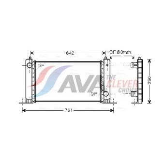 Radiateur, refroidissement du moteur AVA QUALITY COOLING OEM 46766167 Radiateur, refroidissement du moteur AVA QUALITY COOLING OEM 46766167