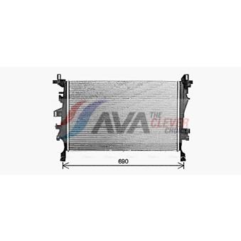 Radiateur, refroidissement du moteur AVA QUALITY COOLING FT2468