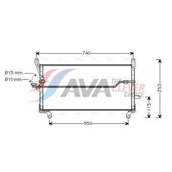 Condenseur, climatisation AVA QUALITY COOLING FT5179