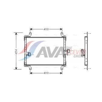 Condenseur, climatisation AVA QUALITY COOLING FT5206