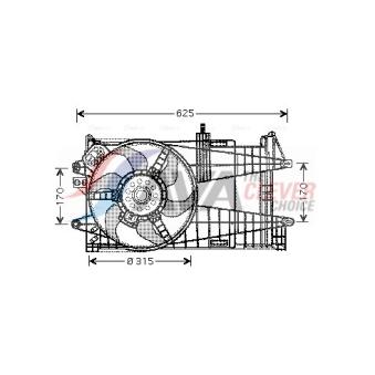 Ventilateur, refroidissement du moteur AVA QUALITY COOLING OEM 71732973 Ventilateur, refroidissement du moteur AVA QUALITY COOLING OEM 71732973
