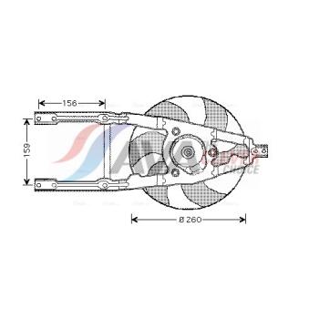 Ventilateur, refroidissement du moteur AVA QUALITY COOLING FT7545