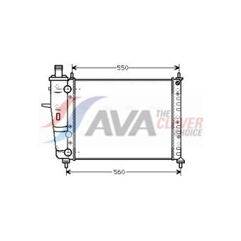 Radiateur, refroidissement du moteur AVA QUALITY COOLING FTA2230