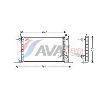 Radiateur, refroidissement du moteur AVA QUALITY COOLING OEM 46766167 Radiateur, refroidissement du moteur AVA QUALITY COOLING OEM 46766167