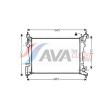 AVA QUALITY COOLING FTA2318 - Radiateur, refroidissement du moteur