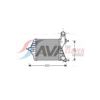 Intercooler, échangeur AVA QUALITY COOLING FTA4280