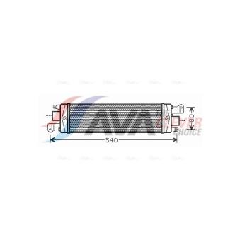 Intercooler, échangeur AVA QUALITY COOLING FTA4337