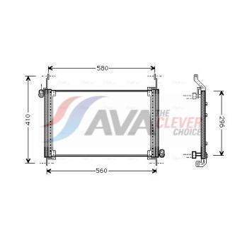 Condenseur, climatisation AVA QUALITY COOLING OEM 46547675