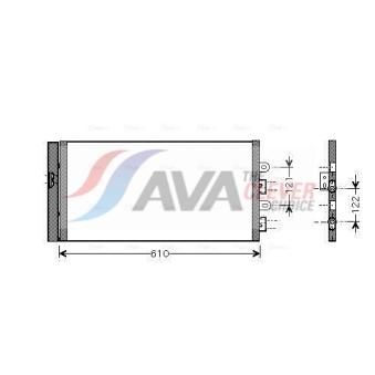 Condenseur, climatisation AVA QUALITY COOLING OEM 51712975