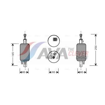 Filtre déshydratant, climatisation AVA QUALITY COOLING OEM 401007 Filtre déshydratant, climatisation AVA QUALITY COOLING OEM 401007