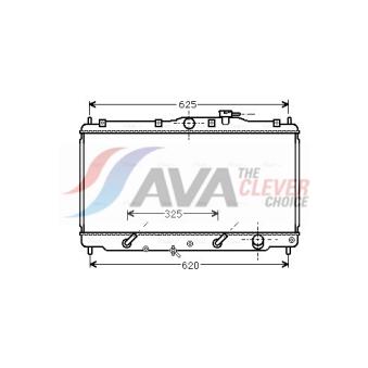 Radiateur, refroidissement du moteur AVA QUALITY COOLING [HD2017]