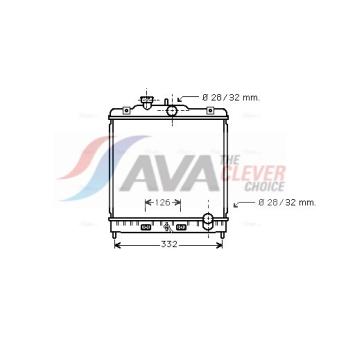 Radiateur, refroidissement du moteur AVA QUALITY COOLING HD2120