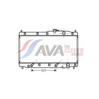 Radiateur, refroidissement du moteur AVA QUALITY COOLING HD2172