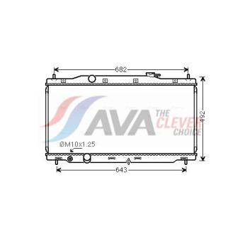 Radiateur, refroidissement du moteur AVA QUALITY COOLING HD2307