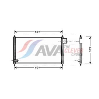 Condenseur, climatisation AVA QUALITY COOLING HD5111