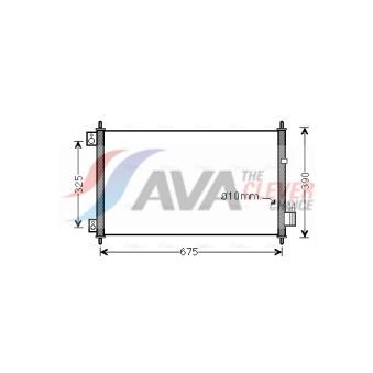 Condenseur, climatisation AVA QUALITY COOLING OEM A0180SED0031