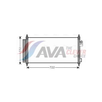 Condenseur, climatisation AVA QUALITY COOLING OEM 80110TF0G01
