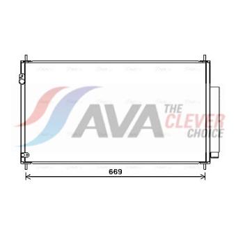 Condenseur, climatisation AVA QUALITY COOLING HD5290D