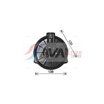 Moteur électrique, pulseur d'air habitacle AVA QUALITY COOLING HD8318