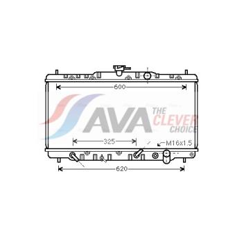 Radiateur, refroidissement du moteur AVA QUALITY COOLING HDA2053